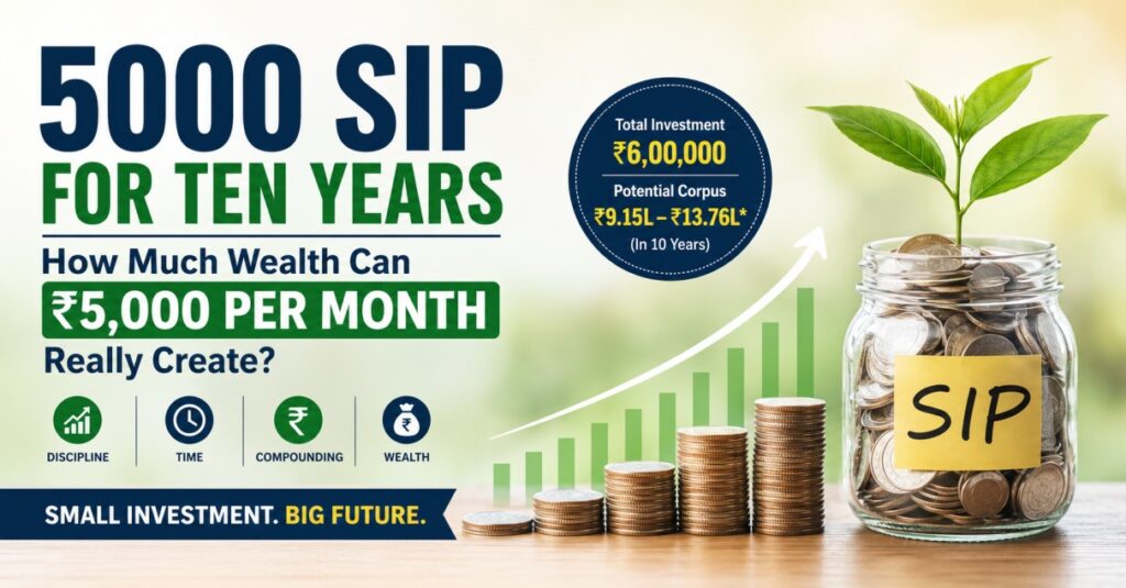 5000 SIP for ten years