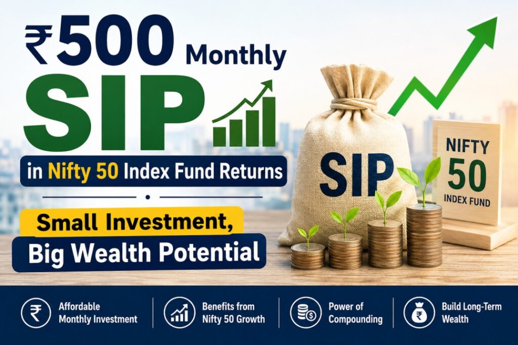 ₹500 Monthly SIP in Nifty 50 Index Fund Returns